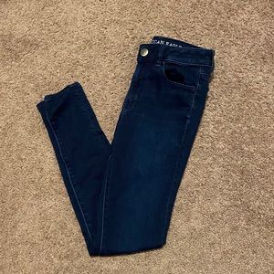 American Eagle dark wash hi rise jeggings